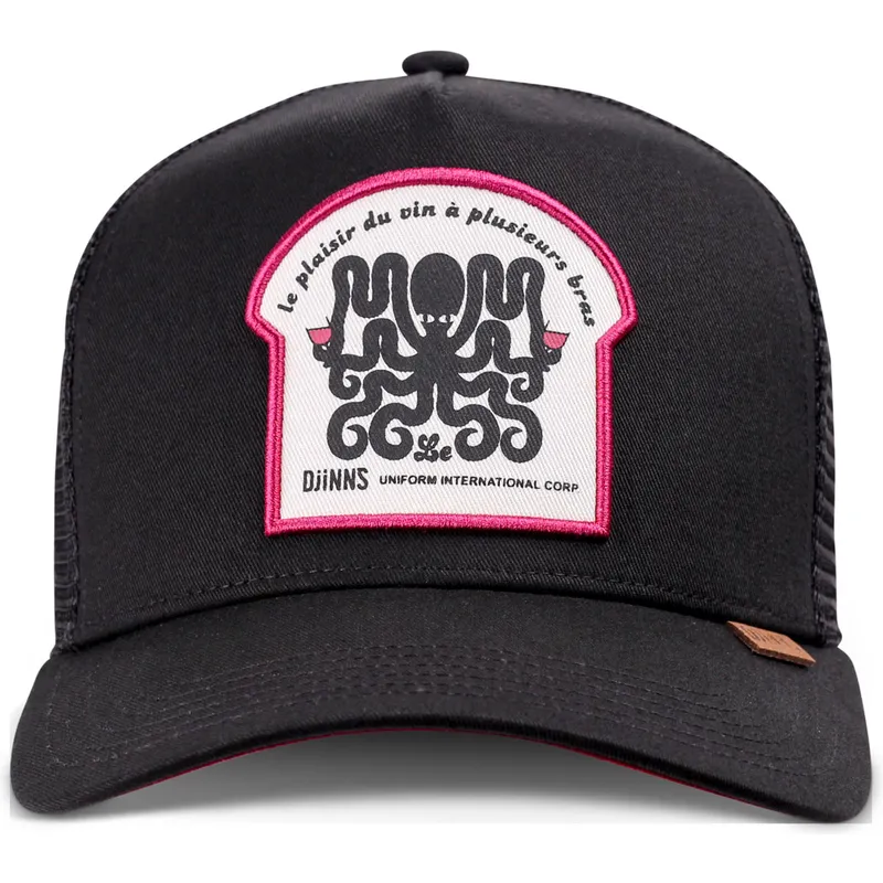 cepur-izliekta-truckeris-melns-snapback-octovino-hft-no-djinns