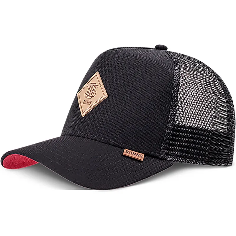 cepur-izliekta-truckeris-melns-snapback-plainlace-hft-no-djinns