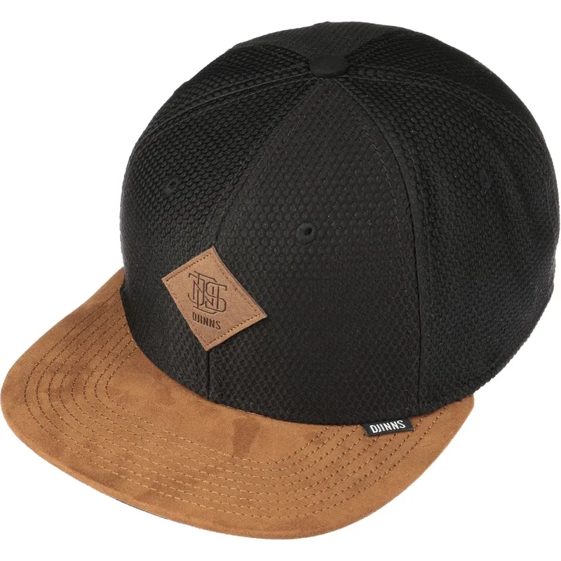 cepur-plakana-melns-snapback-honey-knit-no-djinns cepur-plakana-melns-snapback-honey-knit-no-djinns