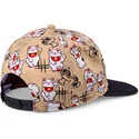 gorra-flach-beige-und-schwarz-snapback-fur-kinder-lucky-cat-linen-von-djinns