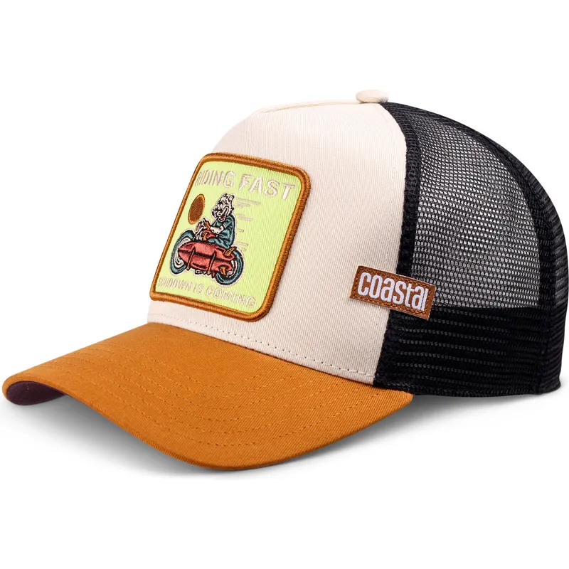 cepur-izliekta-truckeris-bruns-snapback-riding-fast-hft-no-coastal
