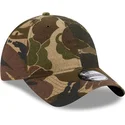 new-era-curved-brim-9twenty-brushed-cotton-three-looms-woodland-camouflage-adjustable-cap