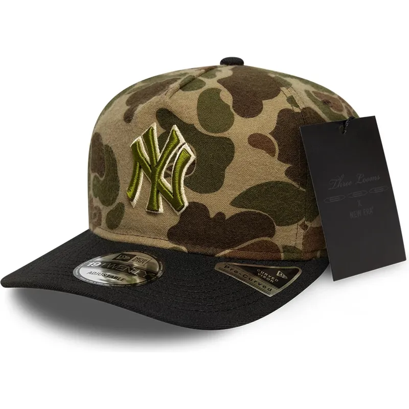 cap-izliekta-camouflage-adjustable-strap-19twenty-brushed-cotton-three-looms-duck-no-new-york-yankees-mlb-no-new-era