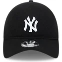 schwarze-verstellbare-9twenty-kappe-aus-merinowolle-der-new-york-yankees-mlb-von-new-era