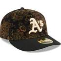 cepur-izliekta-melns-pieguloss-59fifty-low-profile-floral-cord-three-looms-printed-corduroy-no-oakland-athletics-mlb-no-new-era