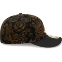 schwarze-gebogene-angepasste-59fifty-low-profile-floral-cord-three-looms-printed-corduroy-kappe-der-atlanta-braves-mlb-von-new-e