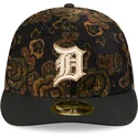czarna-dopasowana-czapka-z-zakrzywionym-daszkiem-59fifty-low-profile-floral-cord-three-looms-printed-corduroy-detroit-tigers-mlb