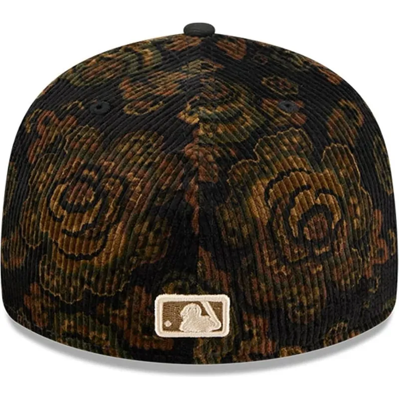 czarna-dopasowana-czapka-z-zakrzywionym-daszkiem-59fifty-low-profile-floral-cord-three-looms-printed-corduroy-san-diego-padres-m