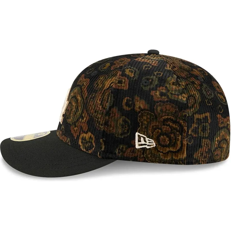 cap-izliekta-black-ajustada-59fifty-low-profile-floral-cord-three-looms-printed-corduroy-no-los-angeles-dodgers-mlb-no-new-era