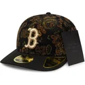 czarna-dopasowana-czapka-z-zakrzywionym-daszkiem-59fifty-low-profile-floral-cord-three-looms-printed-corduroy-boston-red-sox-mlb