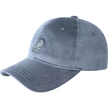 Cepur izliekta zils regulējams Cord Baseball Denim Blue no Kangol