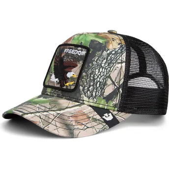 Cepur izliekta šoferis maskēšanas snapback águila Freedom Eagle Camouflage Seasonal Real Tree The Farm The Farm no Goorin Bros.