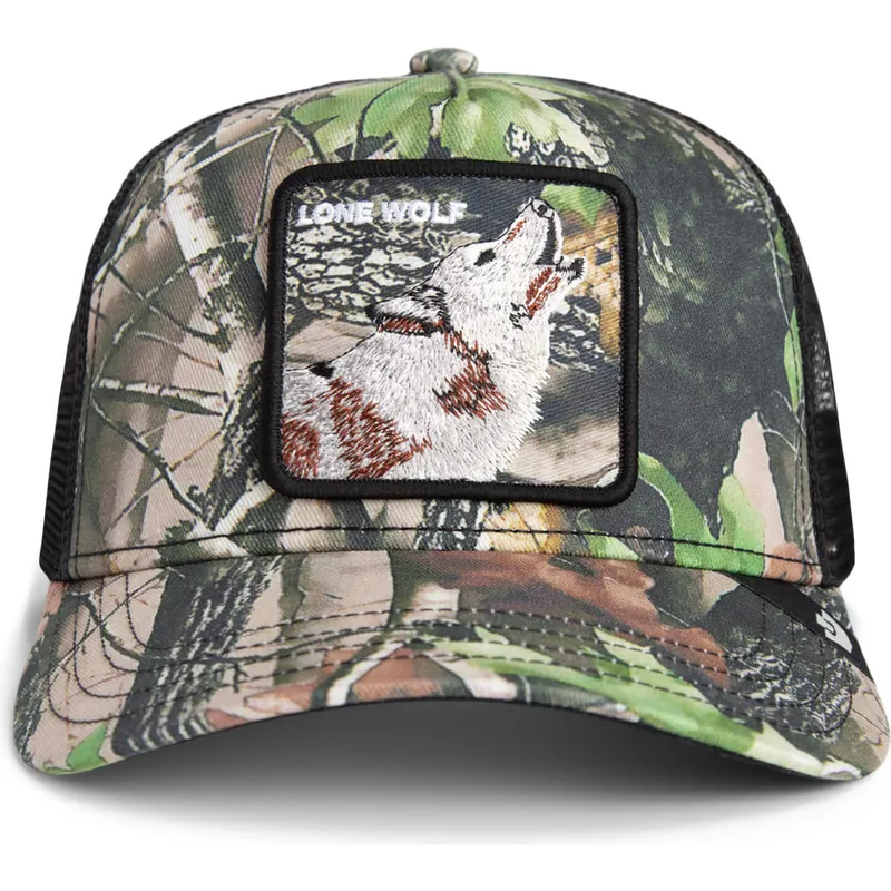 cepur-izliekta-truckeris-maskesanas-snapback-lone-wolf-camouflage-seasonal-real-tree-the-farm-no-goorin-bros