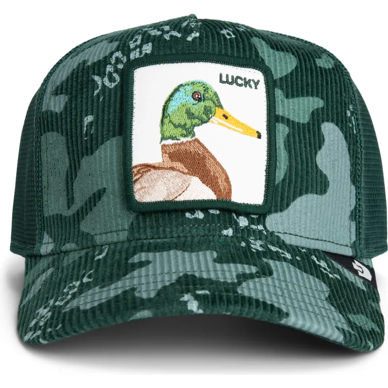 cepur-izliekta-truckeris-zals-snapback-lucky-duck-corduroy-camo-the-farm-no-goorin-bros
