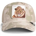 bezowa-czapka-trucker-z-lwem-king-corduroy-camo-the-farm-od-goorin-bros