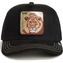 czarna-czapka-trucker-z-lwem-king-golden-suede-the-farm-od-goorin-bros