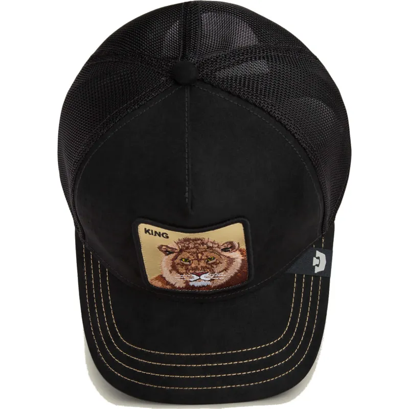 cepur-izliekta-melns-snapback-king-golden-suede-the-farm-no-goorin-bros