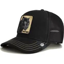 casquette-trucker-noire-panthere-panther-golden-suede-the-farm-goorin-bros