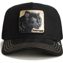casquette-trucker-noire-panthere-panther-golden-suede-the-farm-goorin-bros