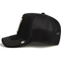 casquette-trucker-noire-panthere-panther-golden-suede-the-farm-goorin-bros