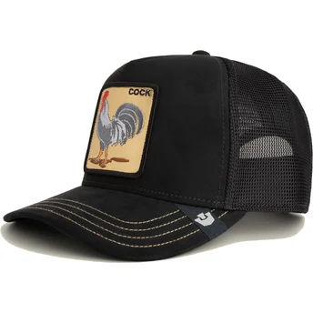 Goorin Bros. Rooster Cock Golden Suede The Farm Black Trucker Hat