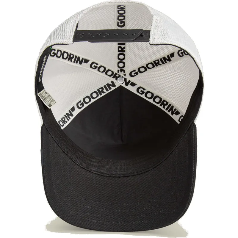cepur-izliekta-truckeris-melns-snapback-strength-panther-suede-the-farm-no-goorin-bros