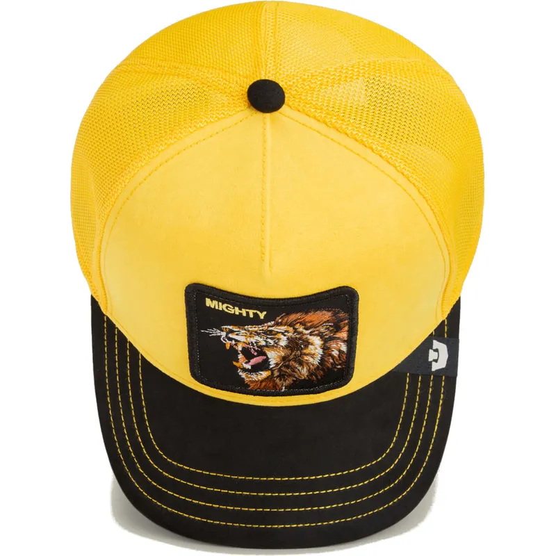 cepur-izliekta-dzeltens-snapback-mighty-lion-suede-the-farm-no-goorin-bros