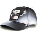 schwarze-gebogene-snapback-kappe-adler-free-steal-this-hat-wings-the-farm-von-goorin-bros