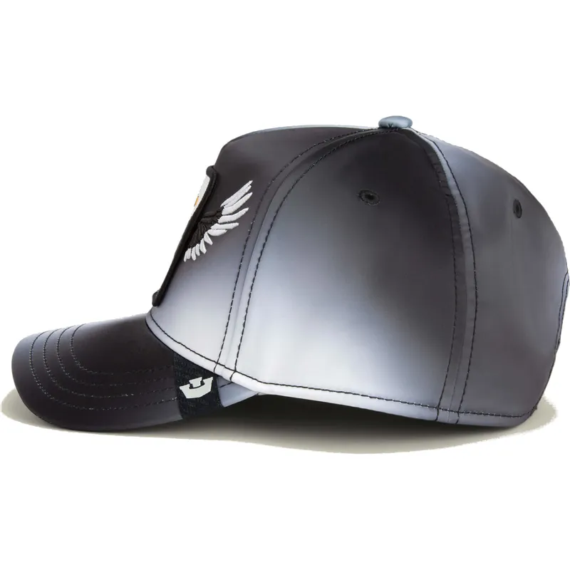schwarze-gebogene-snapback-kappe-adler-free-steal-this-hat-wings-the-farm-von-goorin-bros