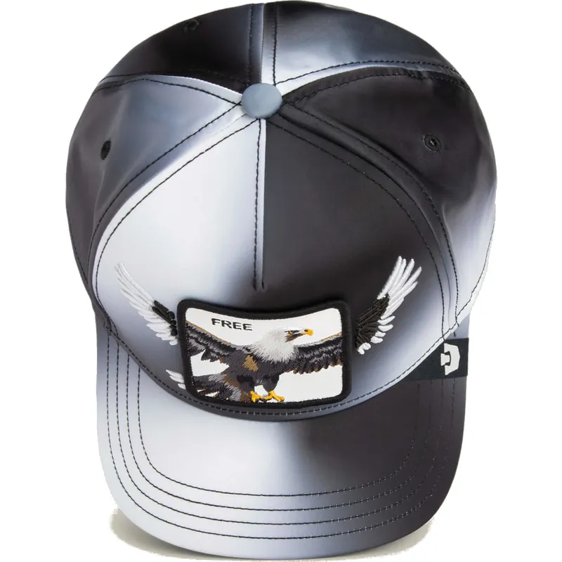 schwarze-gebogene-snapback-kappe-adler-free-steal-this-hat-wings-the-farm-von-goorin-bros