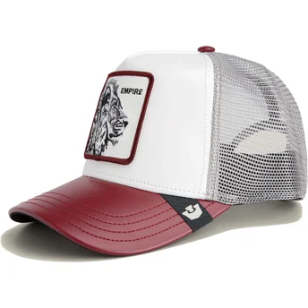 Casquette trucker blanche et rouge lion Empire Courtside The Farm Goorin Bros.