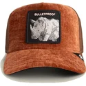 cepur-izliekta-truckeris-bruns-snapback-bulletproof-iced-rhino-jewel-tones-the-farm-no-goorin-bros
