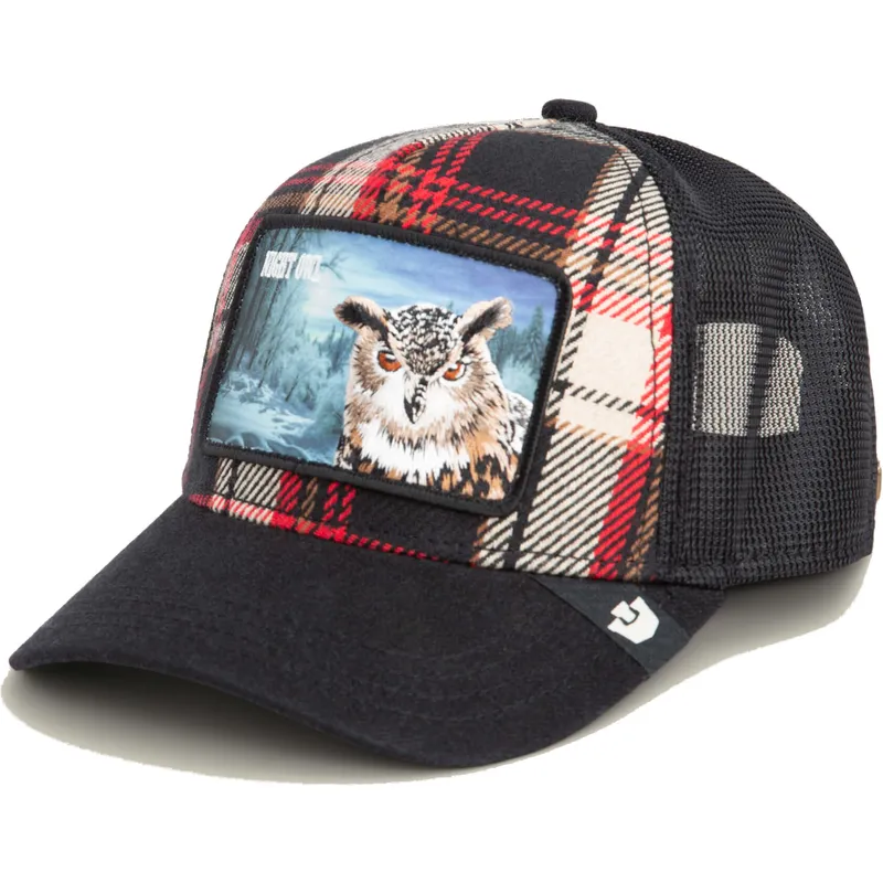 cepur-izliekta-daudzkrasains-snapback-night-owl-cabin-fever-homestead-the-farm-no-goorin-bros