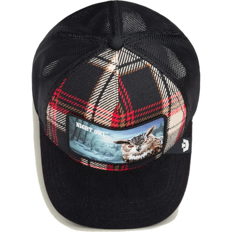 cepur-izliekta-daudzkrasains-snapback-night-owl-cabin-fever-homestead-the-farm-no-goorin-bros
