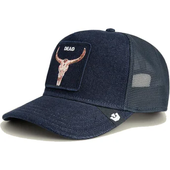 Casquette trucker bleue marine bœuf Dead Denim The Farm Goorin Bros.