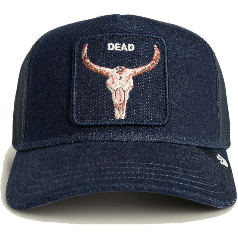 cepur-izliekta-truckeris-tumsi-zils-snapback-dead-denim-the-farm-no-goorin-bros