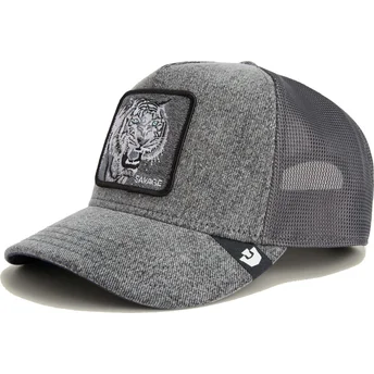 Czapka trucker szara tygrys Savage Denim The Farm od Goorin Bros.