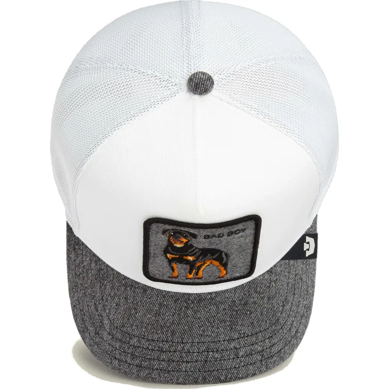 cepur-izliekta-truckeris-peleks-snapback-bad-boy-denim-the-farm-no-goorin-bros