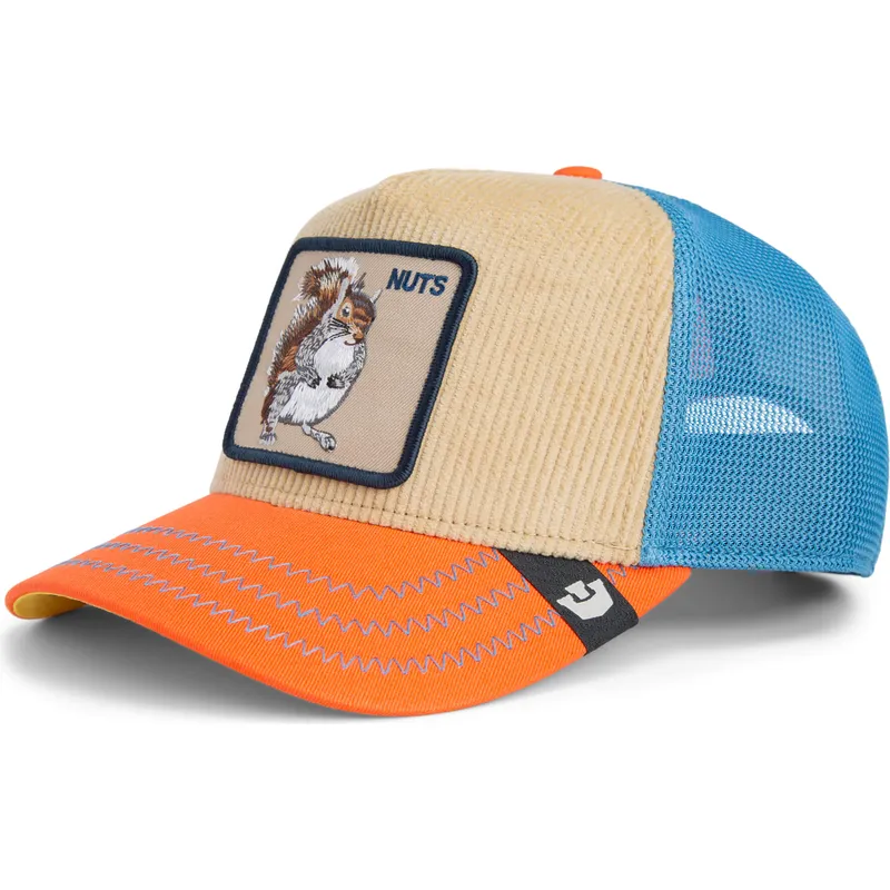 cepur-izliekta-truckeris-daudzkrasains-snapback-nuts-remix-the-farm-no-goorin-bros