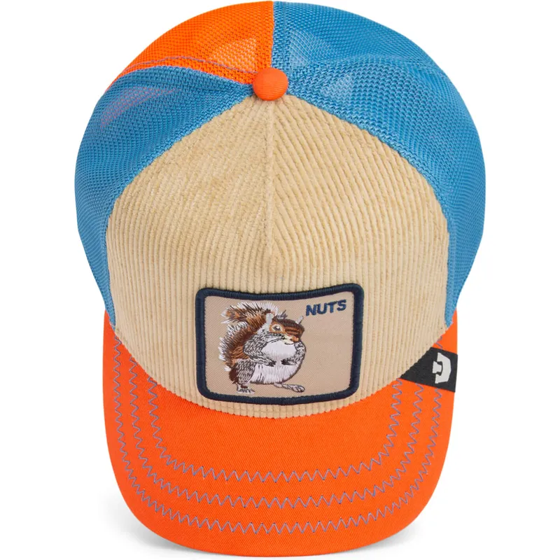 cepur-izliekta-truckeris-daudzkrasains-snapback-nuts-remix-the-farm-no-goorin-bros