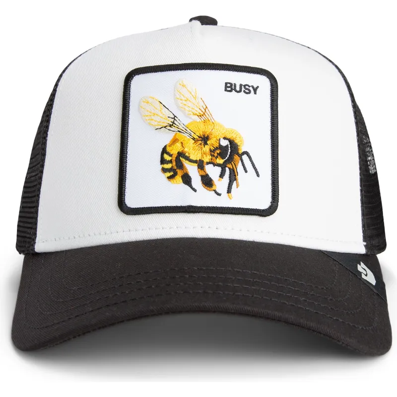 cepur-izliekta-truckeris-melns-snapback-the-busy-bee-sport-the-farm-no-goorin-bros
