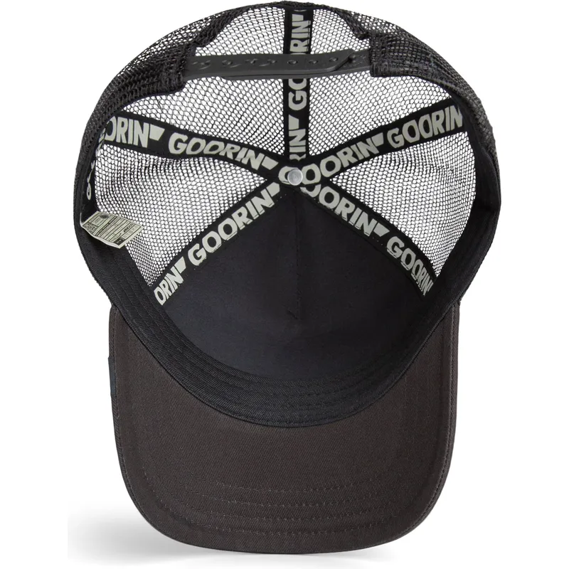 cepur-izliekta-truckeris-melns-snapback-the-busy-bee-sport-the-farm-no-goorin-bros