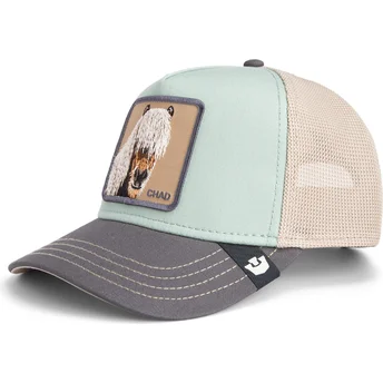 Goorin Bros. The Farm Chad Tri Tone Trucker Cap mit mehrfarbigem Pferd.