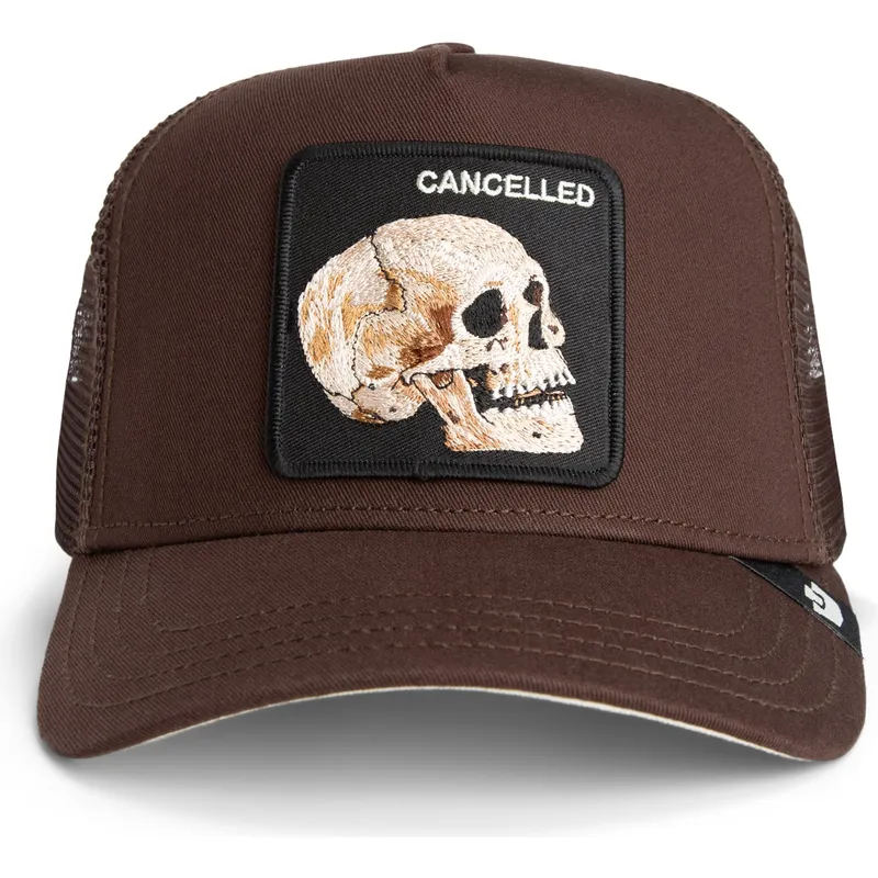 cepur-izliekta-soferis-bruns-snapback-calavera-the-cancelled-skull-grit-the-farm-the-farm-no-goorin-bros