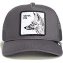 cepur-izliekta-truckeris-peleks-snapback-silver-foxxx-the-farm-no-goorin-bros