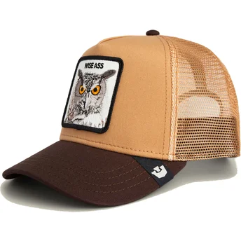 Casquette trucker marron hibou Wise Ass The Farm Goorin Bros.