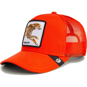 Orangefarbene Trucker-Kappe für Jungen Gepard The Nonstop Mini The Farm von Goorin Bros.