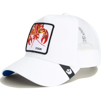 Gorra trucker blanca para niño langosta Lemme Cook Mini The Farm de Goorin Bros.