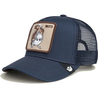 Granatowa czapka trucker dla chłopca wiewiórka Nuts Mini...