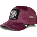 cepur-izliekta-truckeris-sarkans-snapback-savage-tiger-velour-the-farm-no-goorin-bros